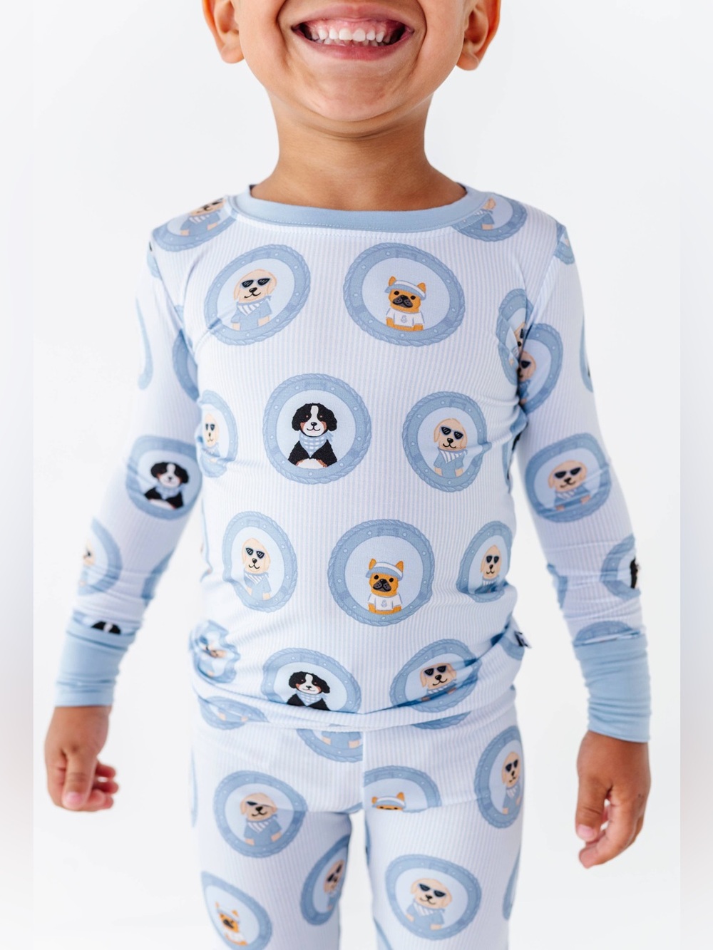 Kiki + Lulu Porthole Pups Dog Nautical Pajama Set 2T 3T 4T 5/6